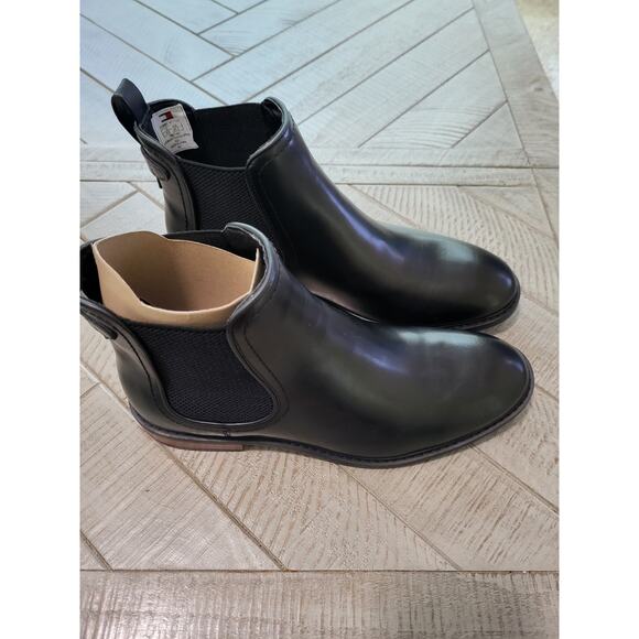 Tommy Hilfiger Bootie Womens 8.5M Black Pull-Tab Vitus 2 Chelsea - Picture 4 of 7